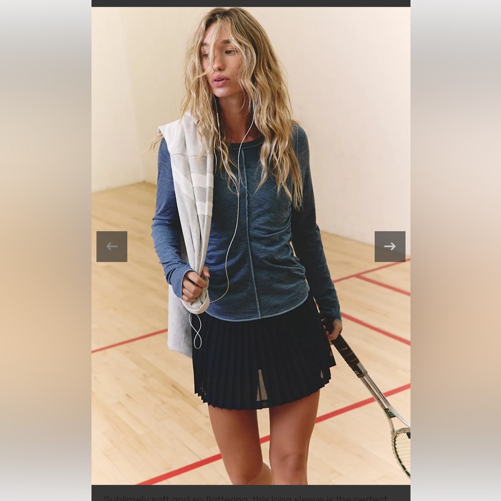 Free People Right on Run Long Sleeve Layer Skyline